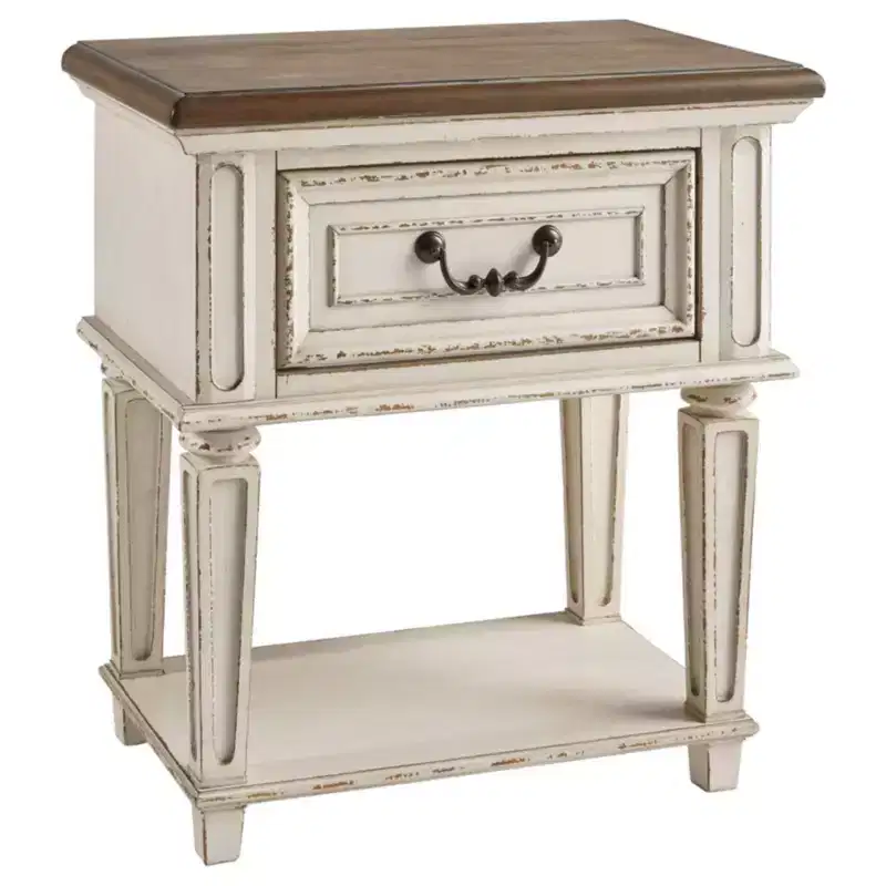 Realyn One Drawer Nightstand Chipped - Signature Design by Ashley