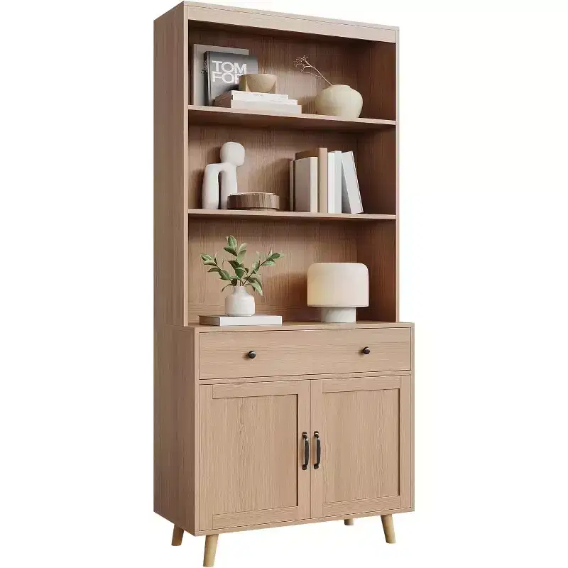 Sideboard Buffet Cabinet with Drawers, Multi-Functional Console Table for Living Room, Kitchen, Dining Room,Home Office Storage, Tall Cabinet
