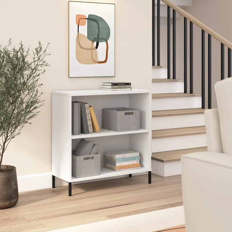 2 Shelf Bookcase Storage Organizer
