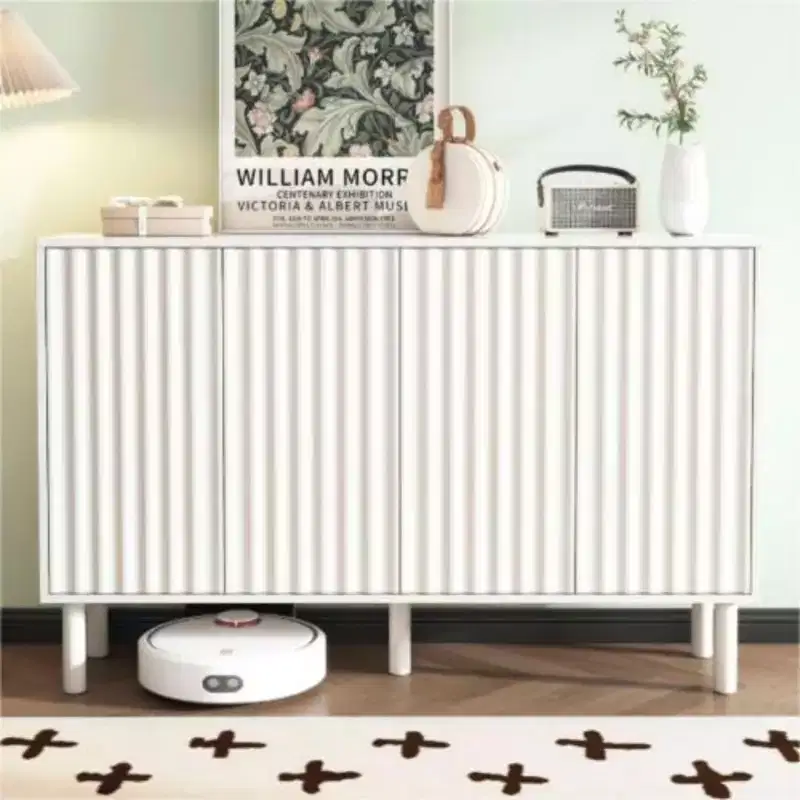 Upgrade Your Space: Minimalist Cream Sideboard - Shoes, Living Room, Adjustable