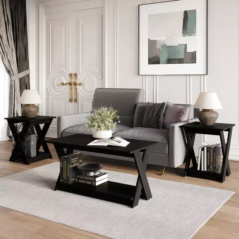 Emporia 3 Piece Coffee Table Set