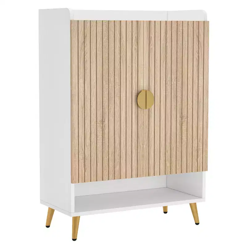 Tribesigns 7-Tier Wooden Shoe Cabinet