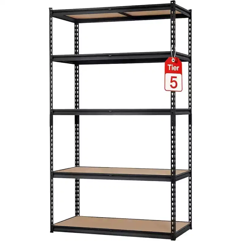 Heavy Duty Garage Storage Shelving Unit  5-Tier Adjustable Metal Rack  2000-2500LB Capacity  Freestanding Organizer for Basement