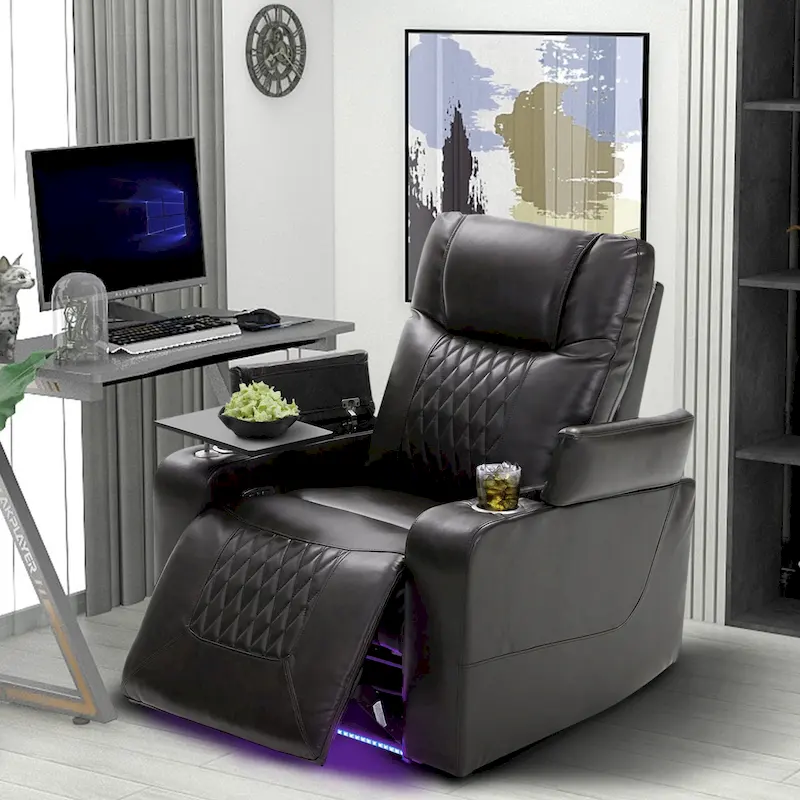 Electric Recliner Chair with Cup Holders and USB Charging Port