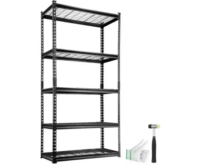 5-Tier Adjustable Steel Storage Shelf, 400LBS Per Shelf Capacity