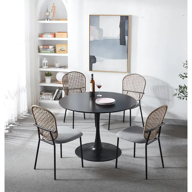 Modern 5pieces Kitchen dining table set for 4-6 people