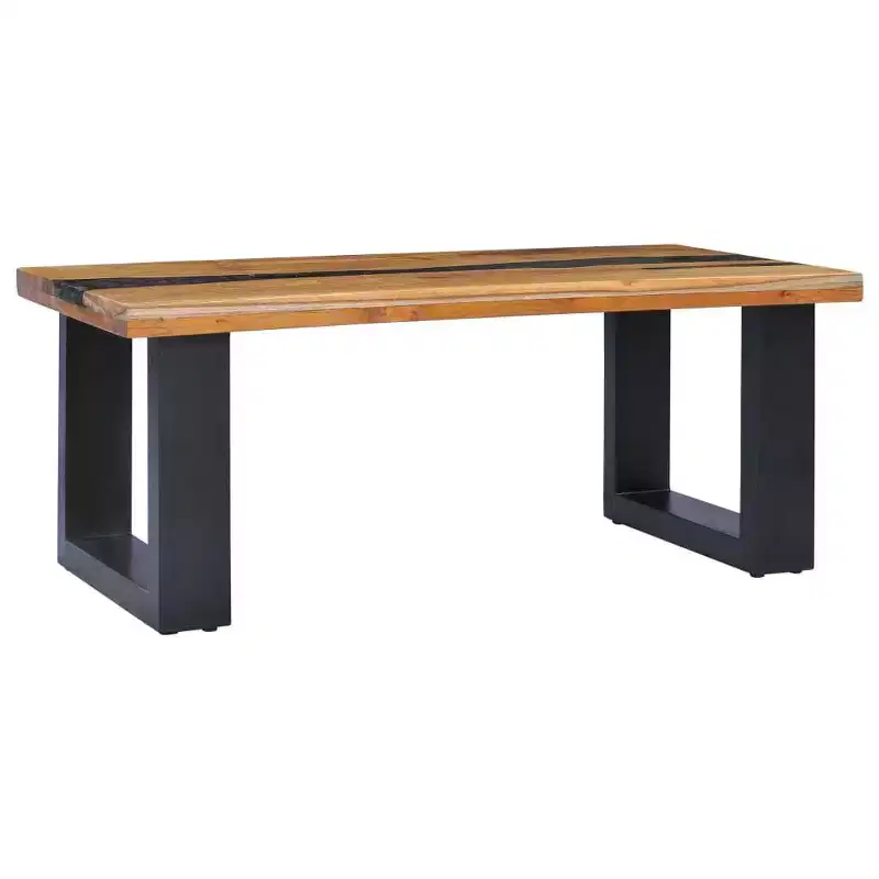 Coffee Table Multicolor Teak wood, Mango wood, Polyresin
