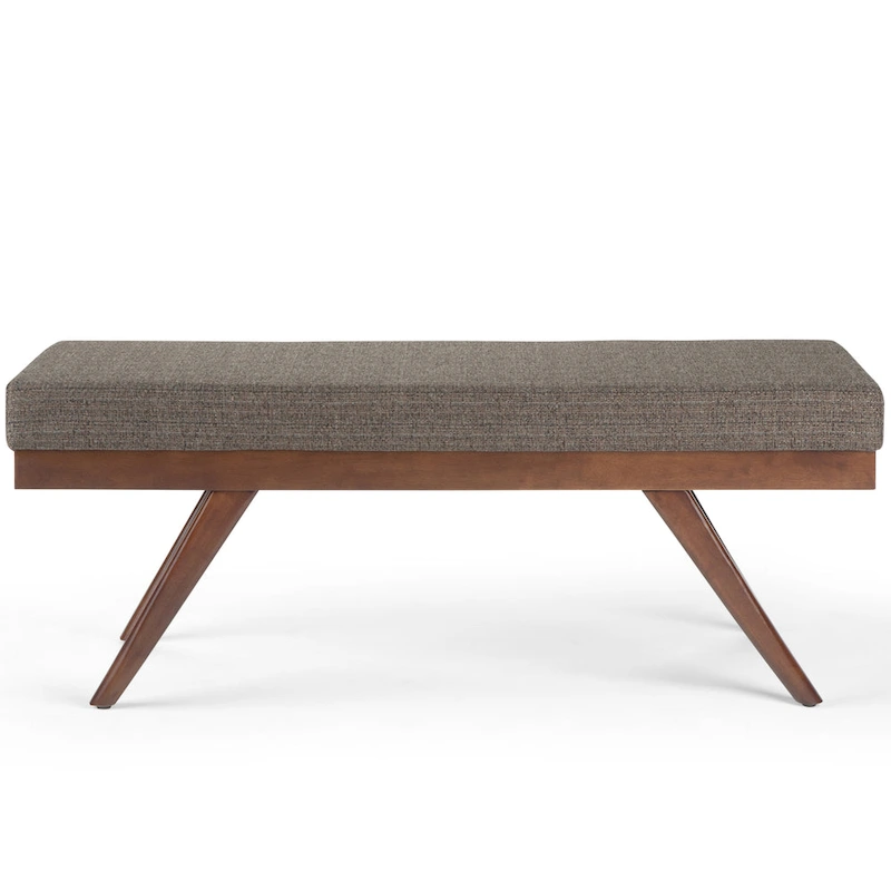 WYNDENHALL Nadine 48 inch Wide Mid Century Modern Rectangle Ottoman Bench