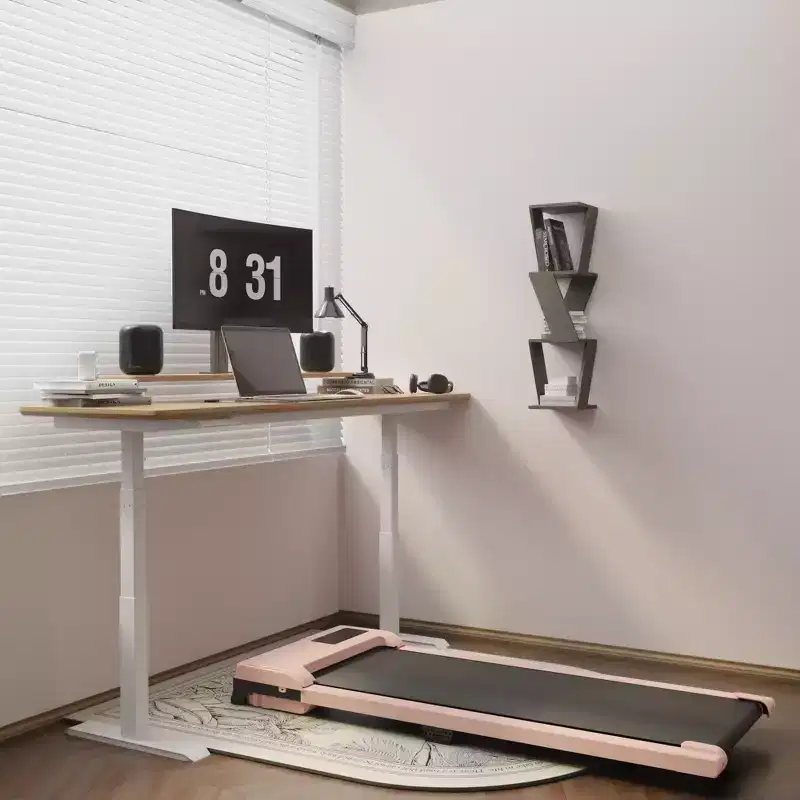 NAYSAYE Walking Pad Spacious Running Area 220 lbs Weight Capacity for Home or Office Workouts, Pink, 47.64*19.09*4.92