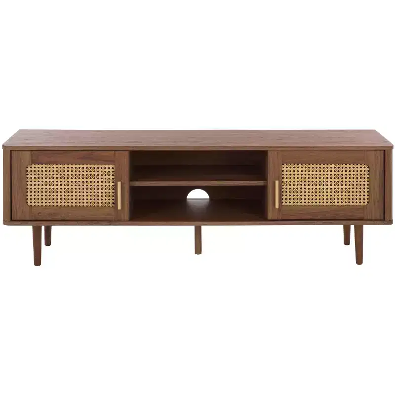 Ders 2 Shelf 2 Door Sideboard/Media - MED3114 - Walnut - Safavieh