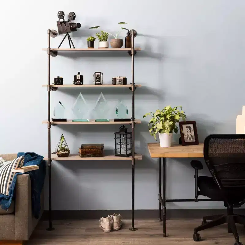 4-Tier Floor Mounted Shelf