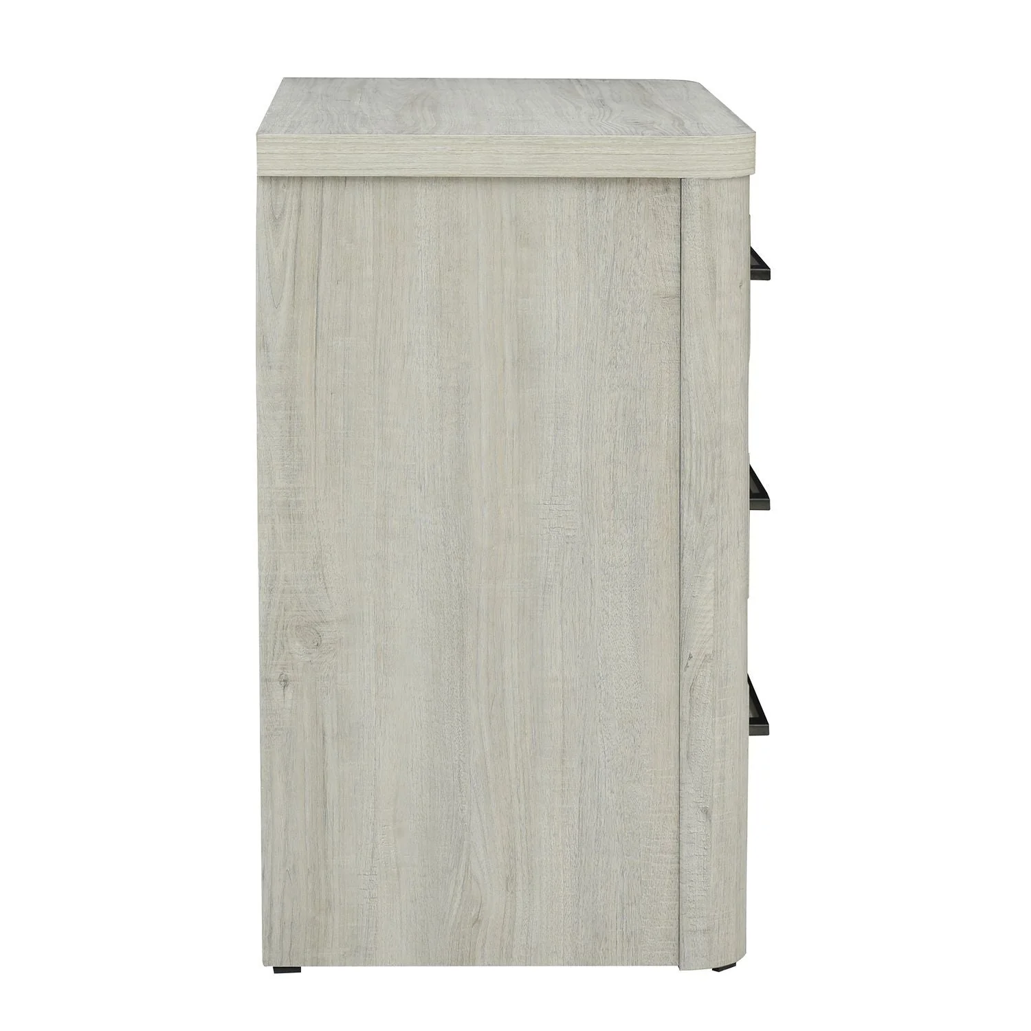 Nightstand With Charging Station - Natural White — 0W x 17