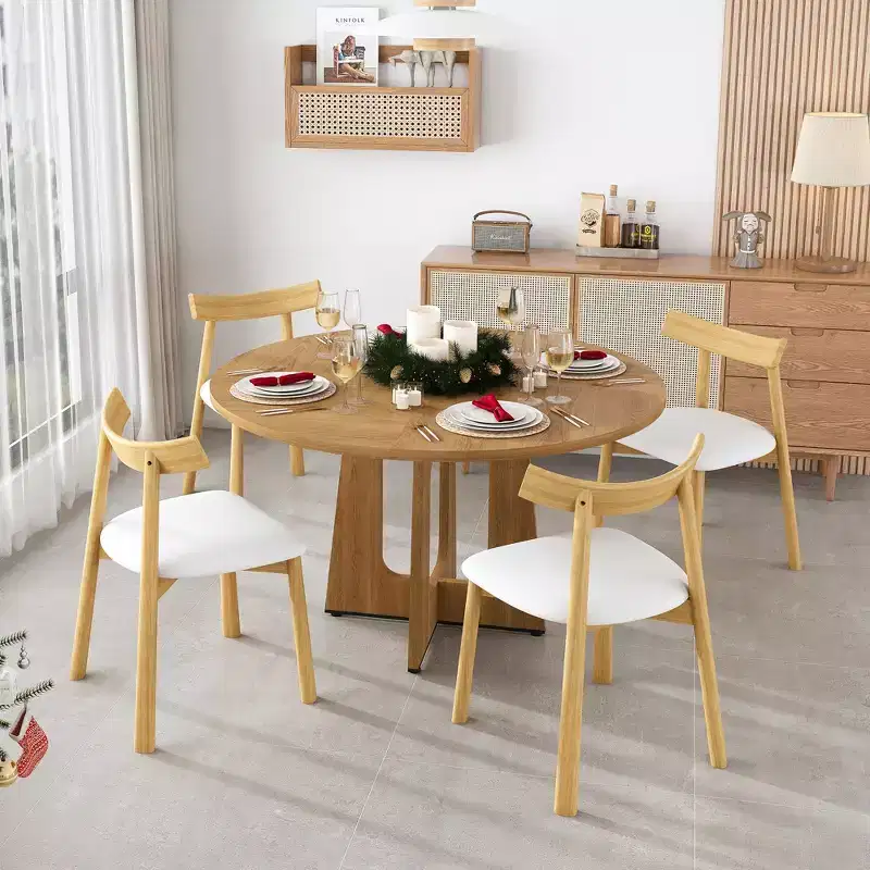 GDFStudio Lloyd Modern 47 Round Dining Table
