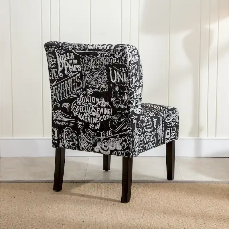 The Curated Nomad Pavilion Upholstered Armless Accent Slipper Chair