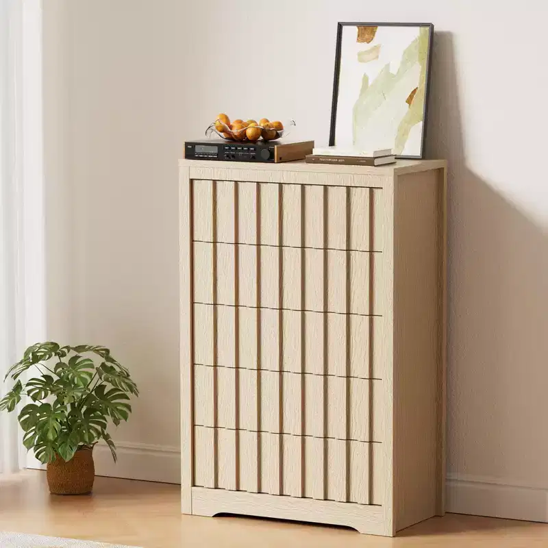 Dresser with many Drawers,Modern Dressers for Bedroom with Wood Top