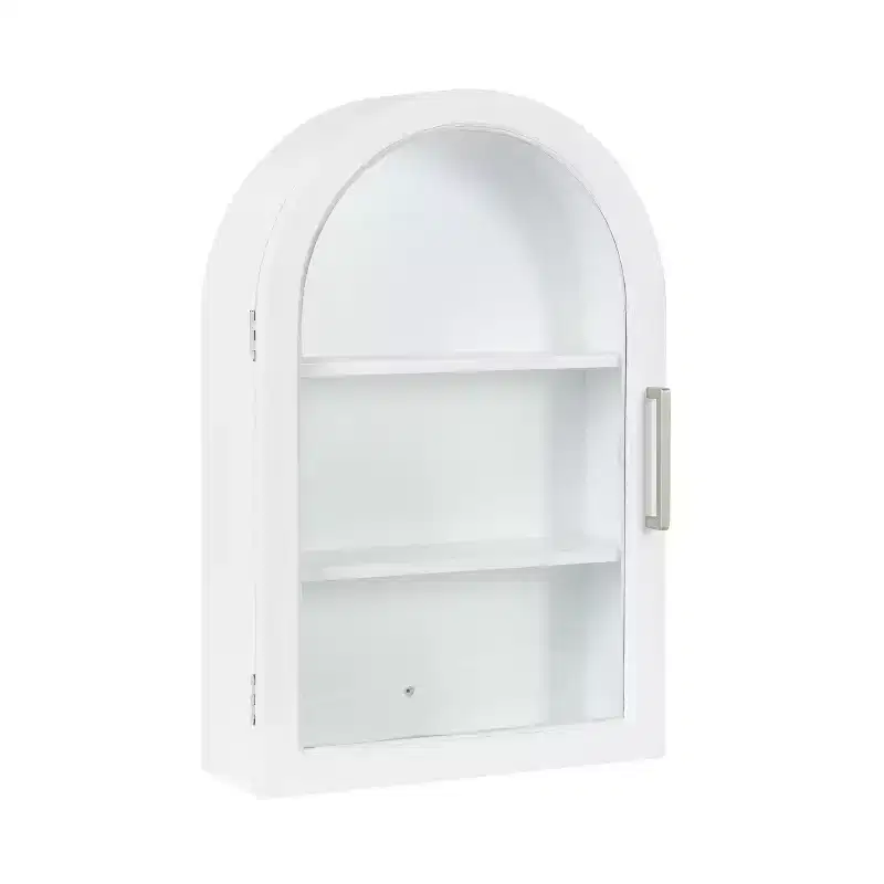 Arcott Arch Wall Cabinet, 16x7x24 White