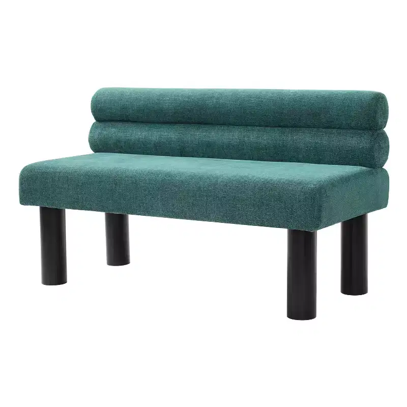Christopher Knight Home Yuina Modern Wooden Upholstered Dining Bench with Rubberwood Legs