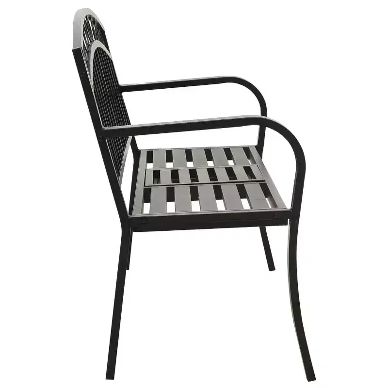 vidaXL Garden Bench Powder-coated steel Medium Durable
