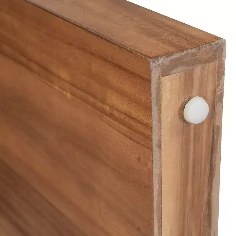 Whisen Rustic Console Table Entryway Table Side Table with Fluted Drawer Front