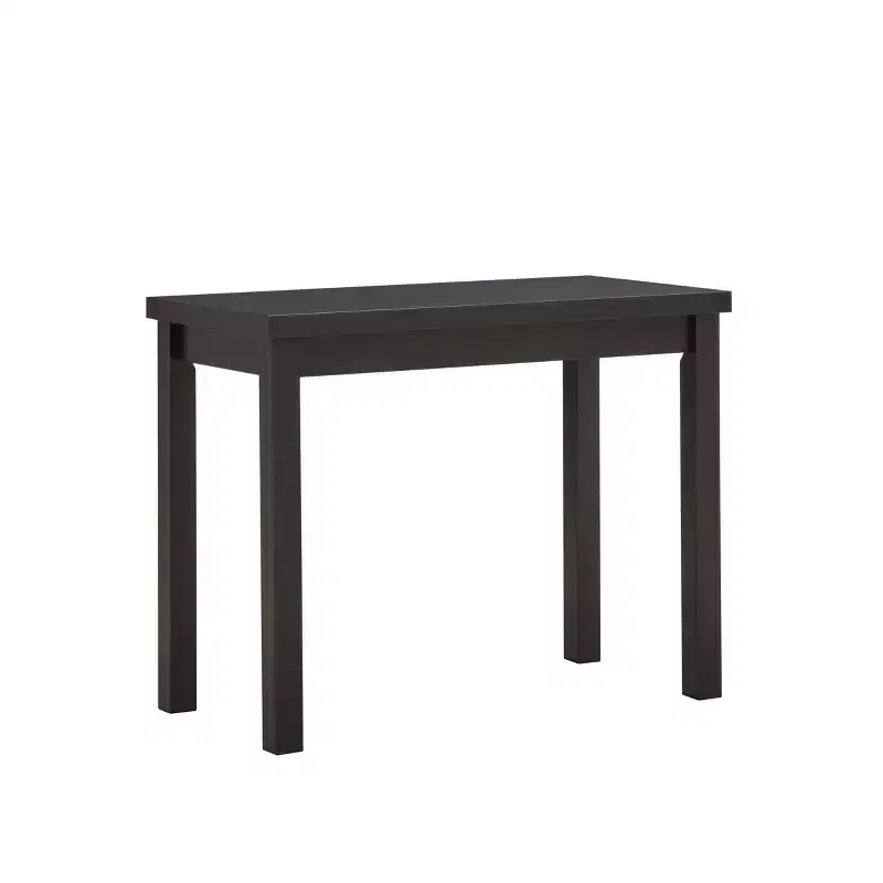 Antique Black / Espresso Thick Top Bar Table, Seats 4