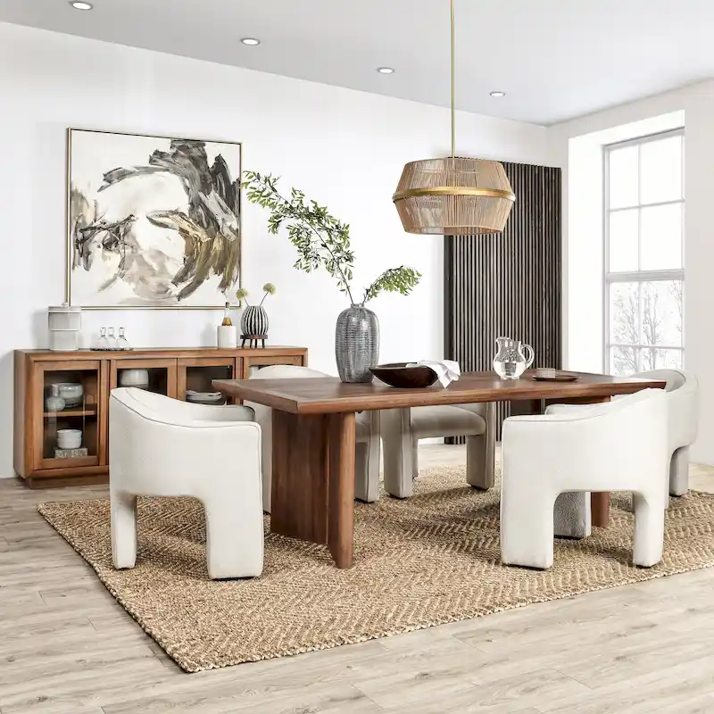 Selena 84 Mango Wood Dining Table in Umber - 84Wx40Dx30H