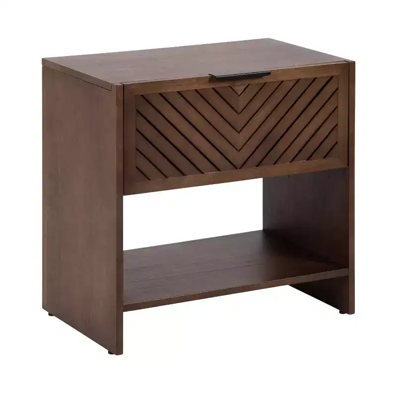 Mango Wood Side Table, 22x14x22, Brown