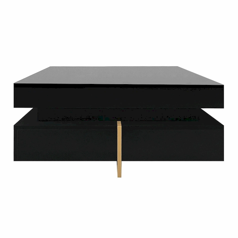 Stylish High Gloss Coffee Table with 4 Drawers