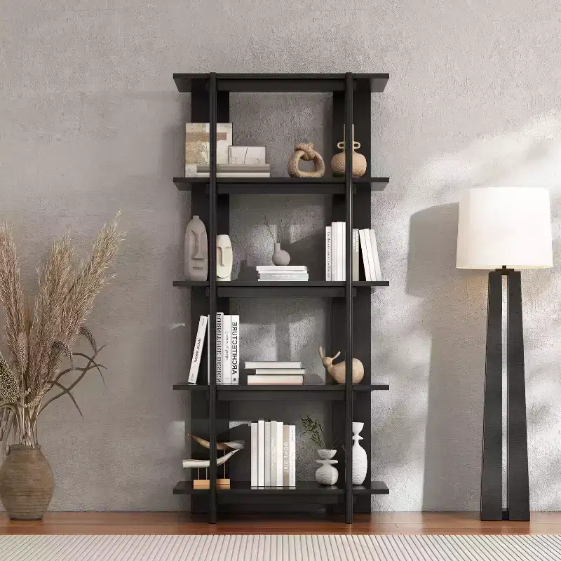 Christopher Knight Home Trundle Modern 4-Tier Acacia Wood Display Bookshelf