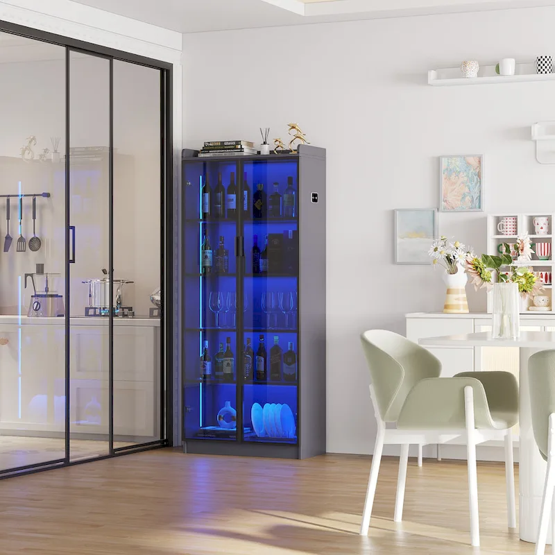 Dining Cabinet with LED light - N/A