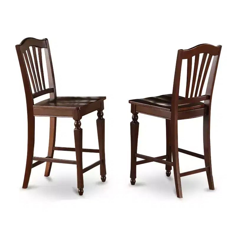 HomeStock Counter Height Dining Set Black Butterfly Leaf Table 8 Chairs