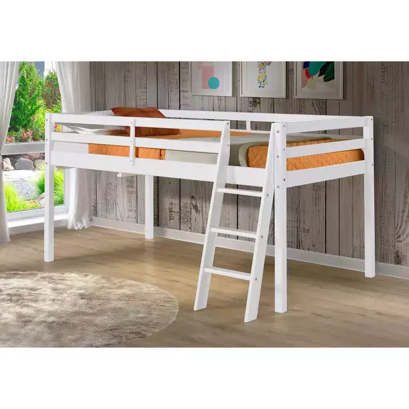 Twin Roxy Junior Kids' Loft Bed White - Bolton Furniture
