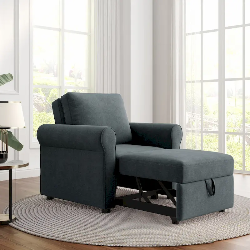 3-in-1 Sofa Bed Chair Convertible Sleeper Chair Bed