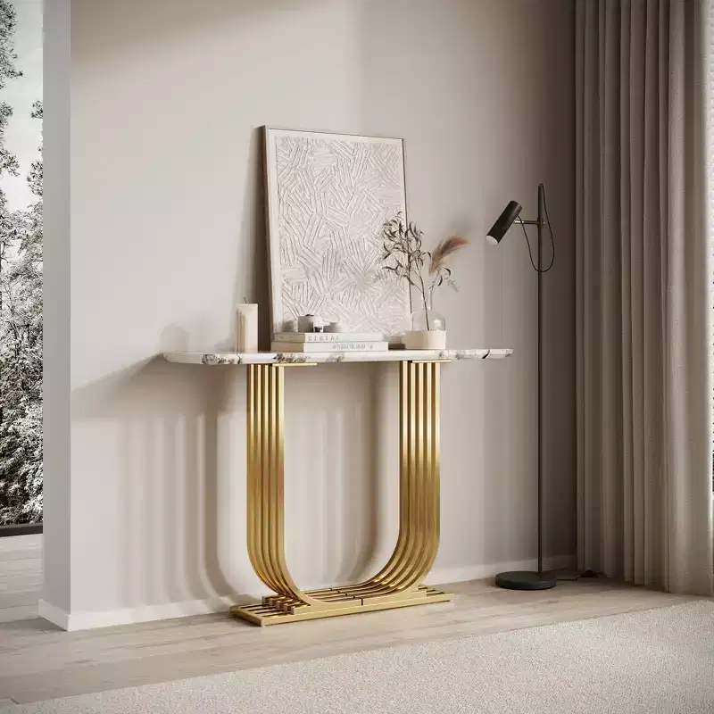 Modern Wood 43.3 Narrow Type Console Table