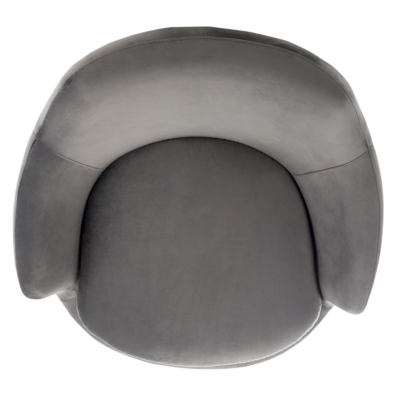 SAFAVIEH Couture Citine Velvet Swivel Accent Chair - 31.1 W x 32.3 L x 29.5 H - 31.1 W x 32.3 L x 29.5 H