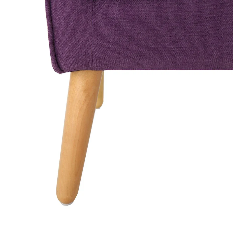 Upholstered Button-Tufted Accent Chair with Iron Hairpin Legs