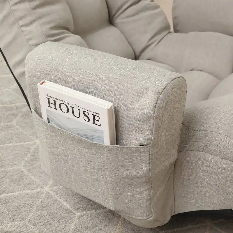 Adjustable head and waist,game chair,lounge chair,360rotatable sofa chair,Rotatable seat Leisure Chair deck chair