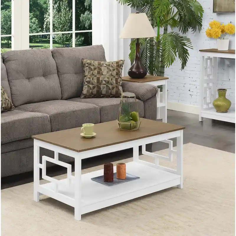 Convenience Concepts Town Square Coffee Table with Shelf