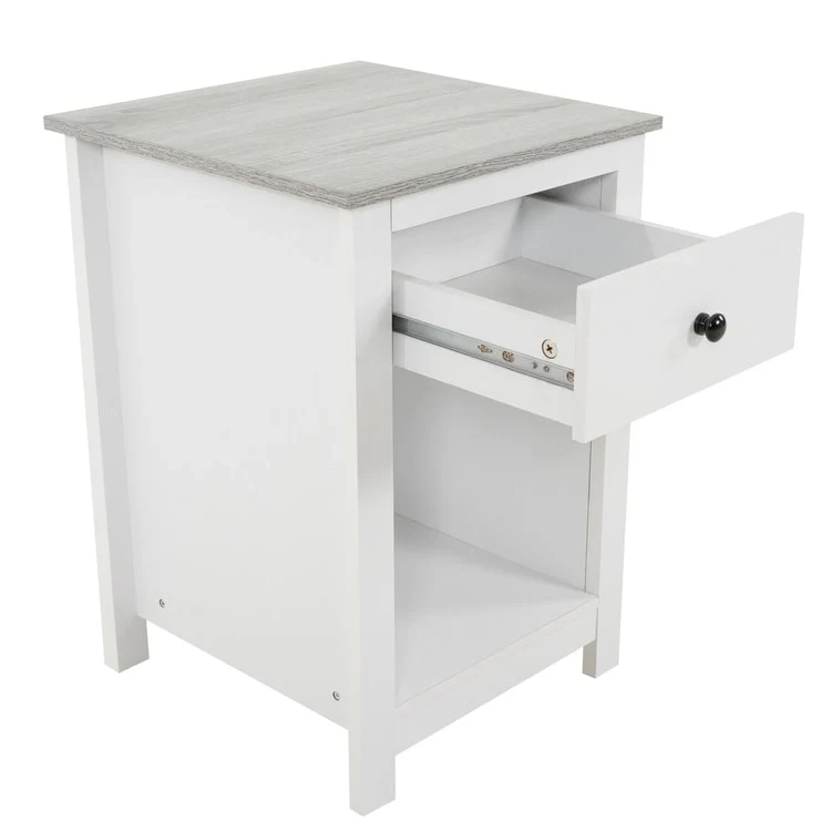 End Table with Drawer and Lower Shelf