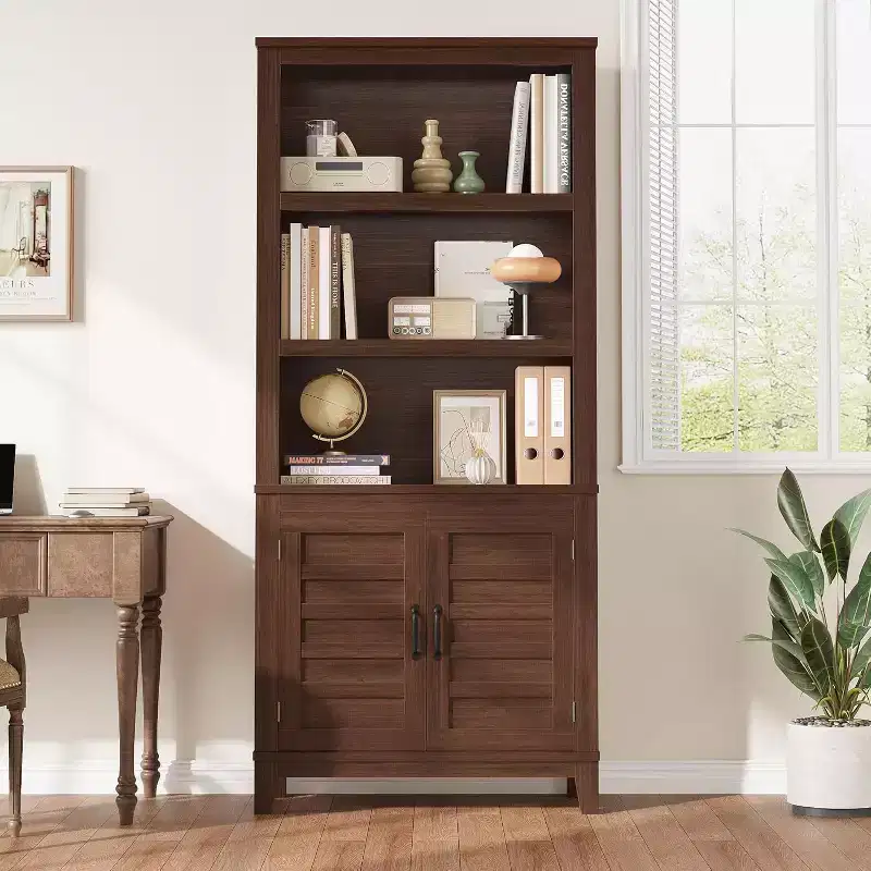 2/3 Flip Door Hidden Rattan Shoe Cabinet with Drawer, Black + Oak Narrow Freestanding Wooden Shoe Storage Rack for Entryway, 38.98 Wide