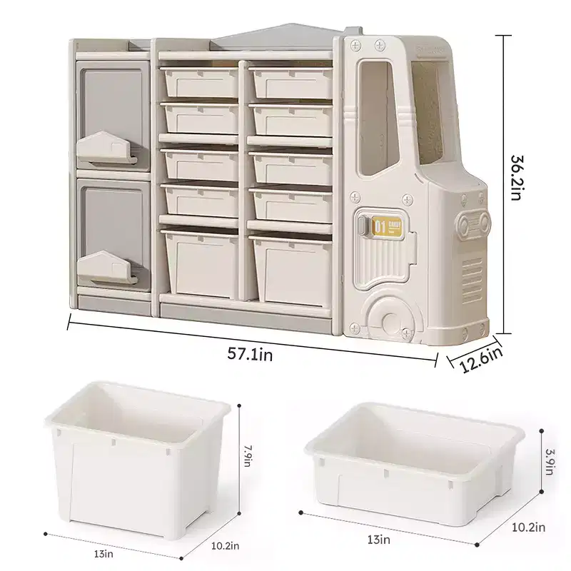 Kids Toy Storage Cabinet, Enhances Self-care, Saves Space, Easy to Clean, Multifunctional & Eco-Friendly