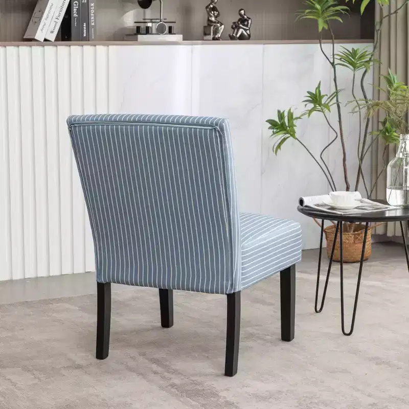 Upholstered Accent Chair, Blue