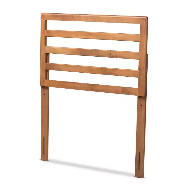 Akemi Wood Headboard Walnut - Baxton Studio