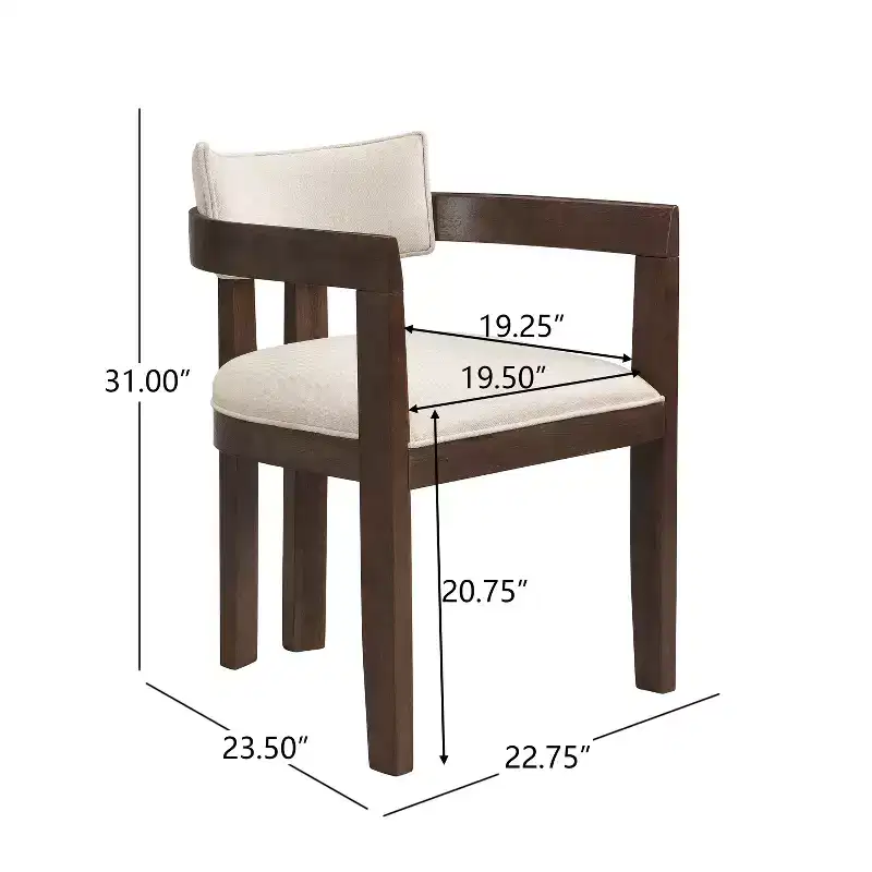 Christopher Knight Home Arkenis 7 Piece Rubberwood Upholstered Dining Set