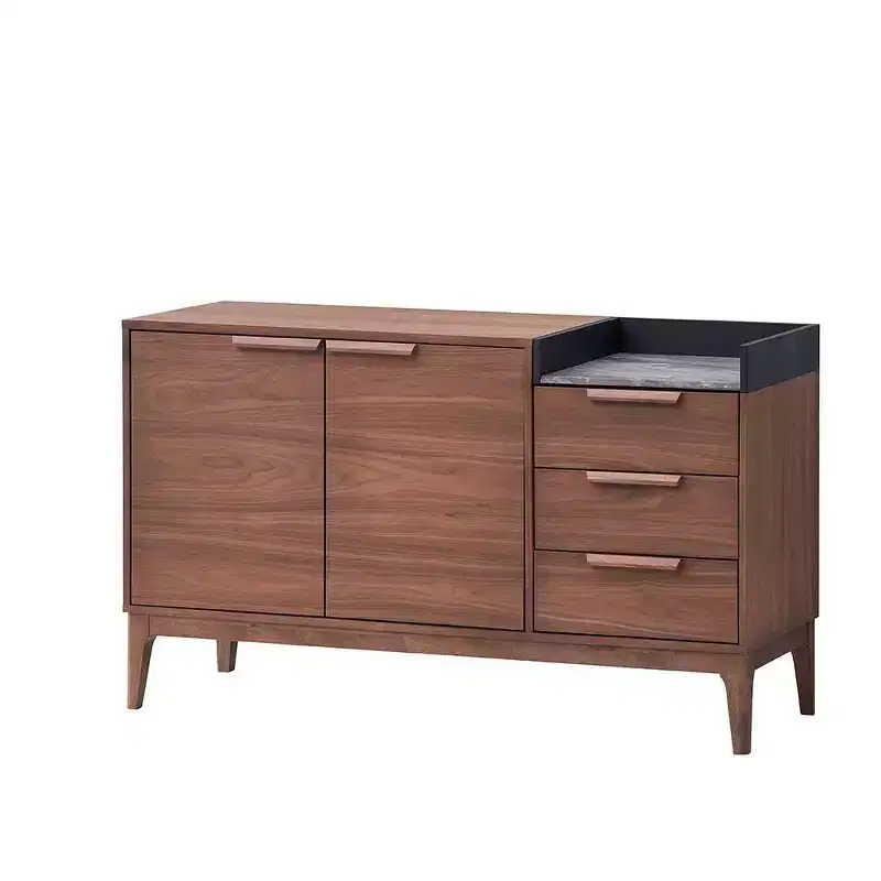 Acme Furniture Bevis Decorative Storage Cabinet Walnut Finish