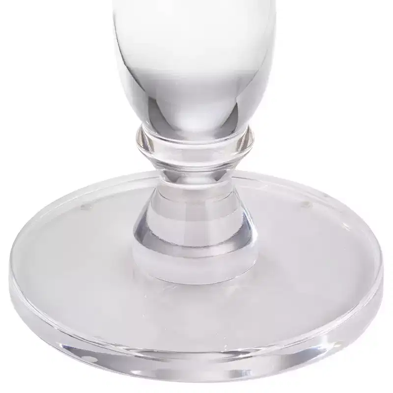 Clear Acrylic Pedestal Side Table 13.25''W