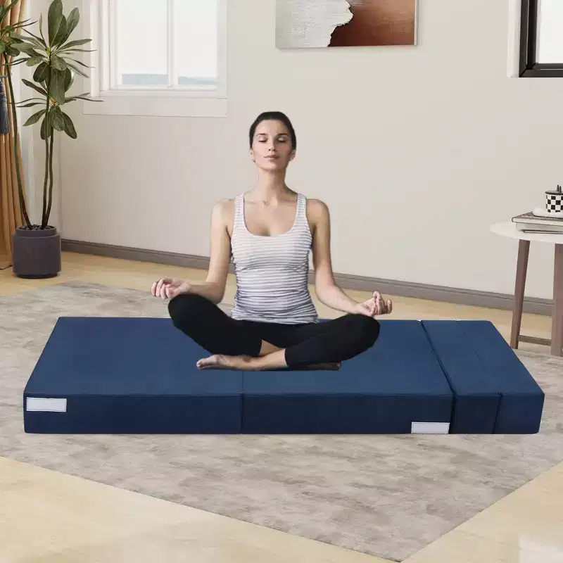 Sofa, Folding Sofa Bed, Foldable Couch Bed with Pillow, Convertible Sleeper Chair Folding Sofa Mattress, Futon Floor Couch for Living Room/Bedroom
