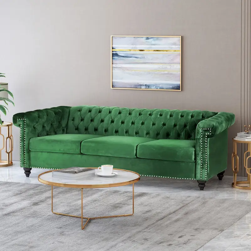 Parkhurst Chesterfield Tufted 3-seat Sofa by Christopher Knight Home