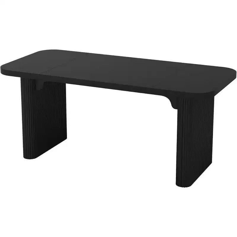 Lantine 62 Executive Desk, Large Office Computer Desk with Double Pedestal, Modern Simple Rectangle Writing Table for Home Office