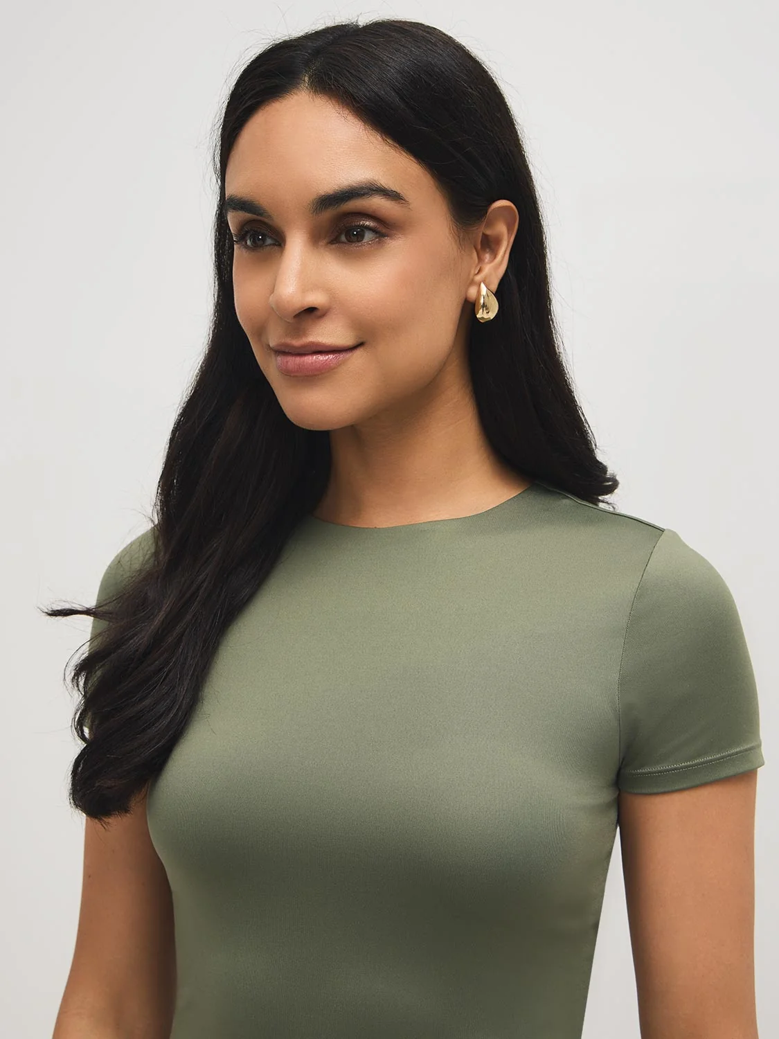 Double Layer Crew Neck T-Shirt