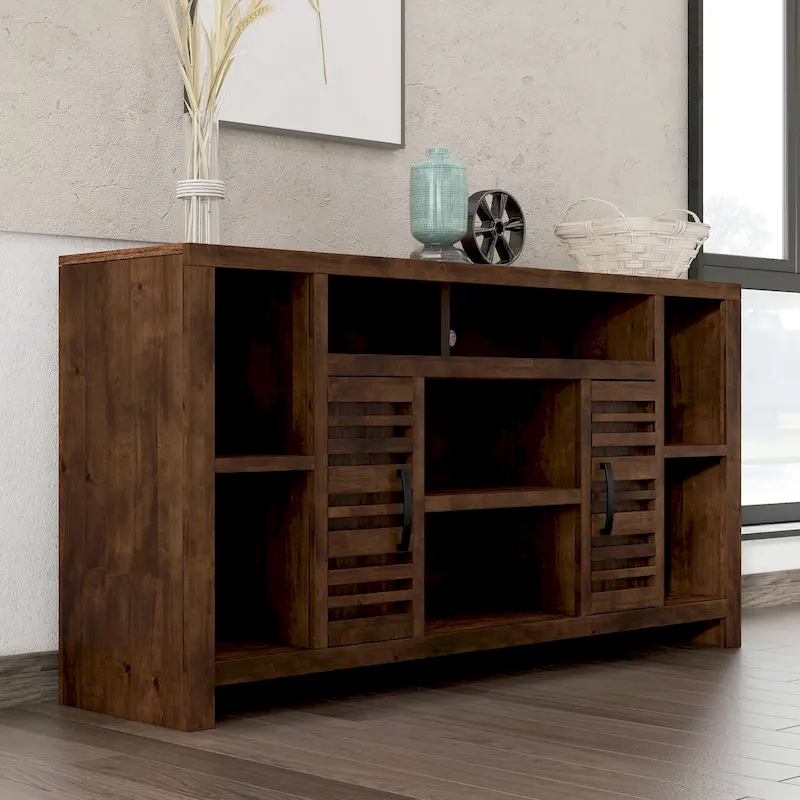 Sausalito 64 inch TV Stand for TVs up to 70 inches, No Assembly Required
